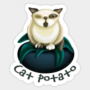 Cat Potato Sticker